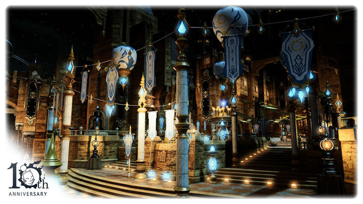 Ruby Road Exchange in Ul'dah during the 10th Anniversary celebration